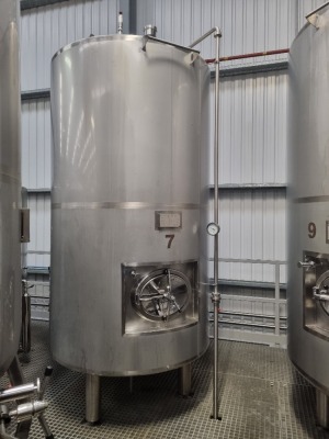 2015 Staes Stainless Steel 3500 Litre Jacketed Tank