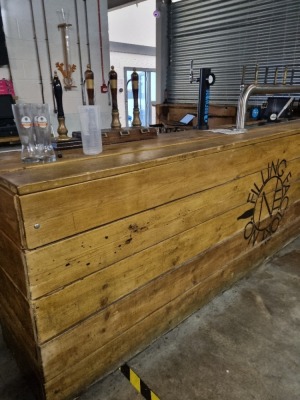 Wooden Bar with Assorted Pumps