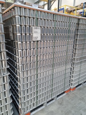 5 Pallets 330ml Blank Cans - 28880 Silver Cans - Banded Secure - 2