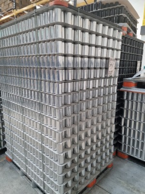 5 Pallets 330ml Blank Cans - 28880 Silver Cans - Banded Secure - 6