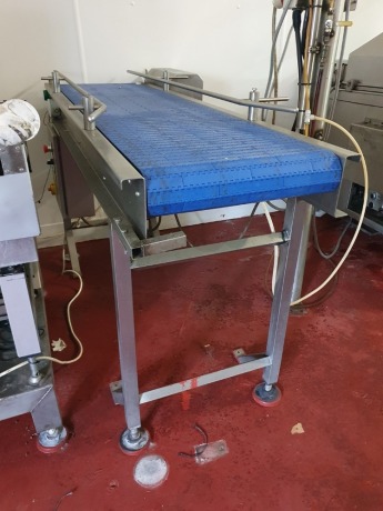 Stainless Steel and Plastic Belt Conveyor Section - 1800mm x 600mm x 900mm High