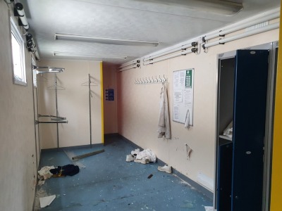 Twin Cabin Personnel Changing Room comprising - Lockers, Wall Mounted Heaters - 5