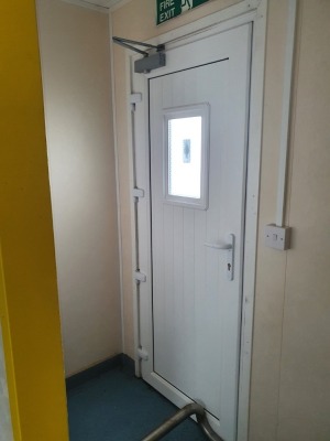 Twin Cabin Personnel Changing Room comprising - Lockers, Wall Mounted Heaters - 6