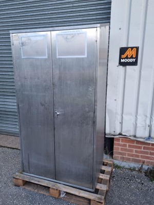 Hygienox Stainless Steel Twin Door Cupboard