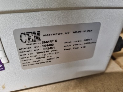 CEM Smart 6 model 904400 Microwave - 5