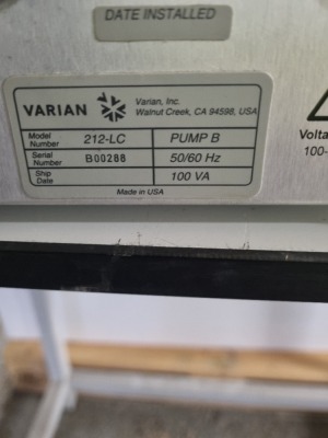 Varian model 212-LC Chromotography Pump - 6