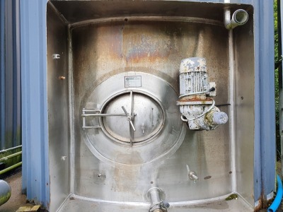 Stainless Steel Vertical Cylindrical Insulated and Steel Clad 12,000 Gallon Silo - 9500mm x 3300mm Diameter - 2