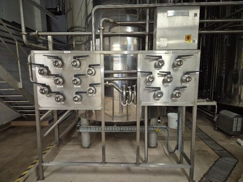 10 Port & 7 Port 2" Stainless Steel Flow Plate with ButterflyValves