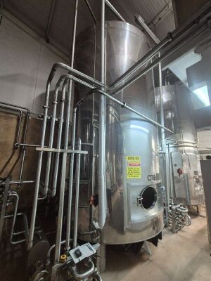 20,000 Litre Stainless Steel Partial Jacketed Tank CT8