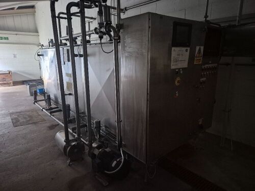 BPS Skid Mounted Three Tank Single Channel Automatic CIP Set