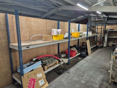 Quantity of Spares Racking and Contents