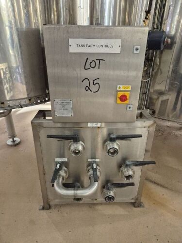 7 Port 2" Stainless Steel Flow Plate