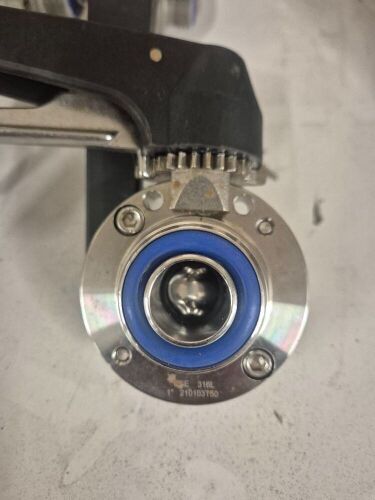 4 x 1" RJT Stainless Steel Butterfly Valves with Handles