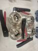 4 x 2" Stainless Steel Butterfly Valves with Handles