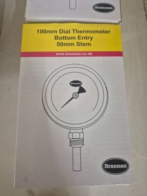3 x 100mm Dial New & Boxed Temperature Gauges