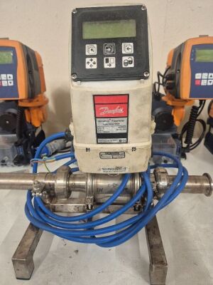 Danfoss MAGFLO MAG 5000 2" Stainless Steel Flow Meter on Stand