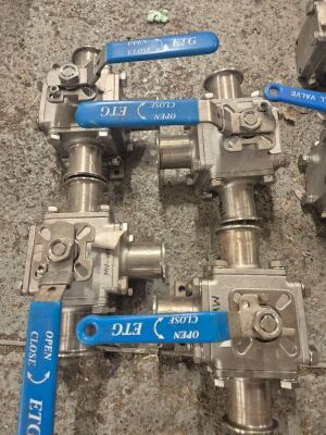 2" Stainless Steel 3 Way Ball Divert Valves