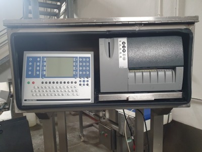Stainless Steel Mobile Bizerba Checkweigher with Display and Label Printer - 5