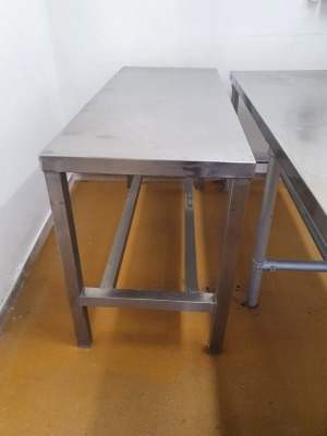 Stainless Steel Table - 1520mm x 600mm x 870mm