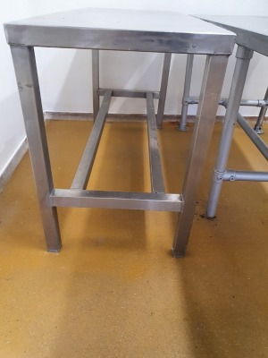 Stainless Steel Table - 1520mm x 600mm x 870mm - 2