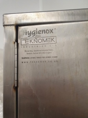 Hygienox Stainless Steel Twin Door Cupboard ï¿½ 1020mm x 400mm x 2000mm Tall - 3