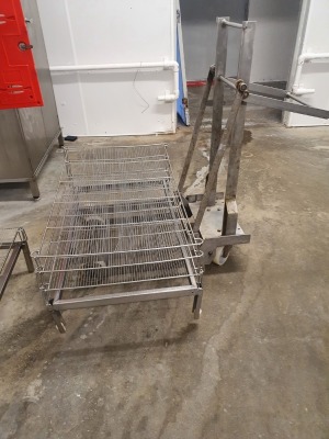 Stainless Steel Mobile Cheese Rack Lifter